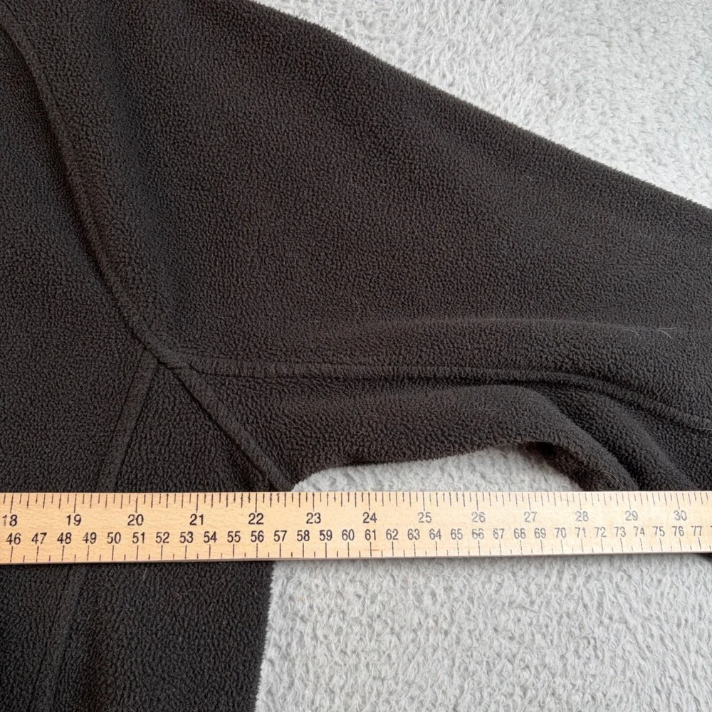 The North Face  Black Full Zip Fleece Jacket Mens M Mock Neck Hiking Gorpcore